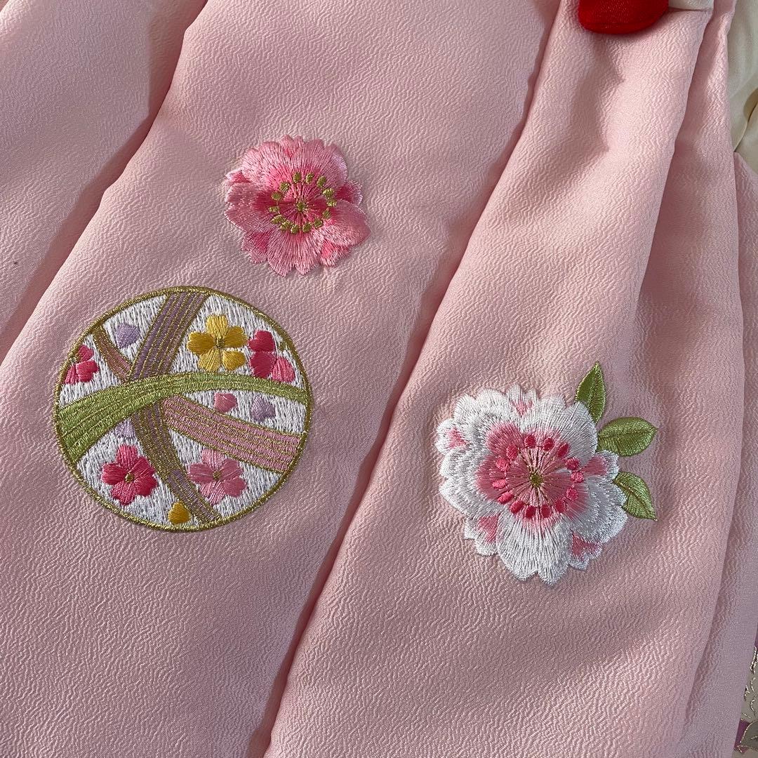 七五三　３歳　正絹　お着物セット　被布コーデ