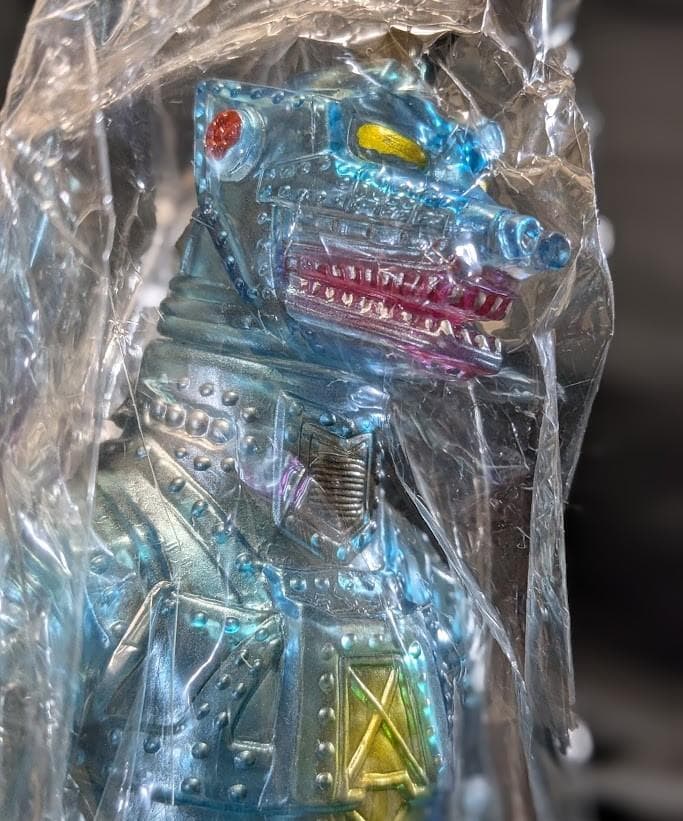 メカゴジラ「ゴジラ対メカゴジラ」（ブルマァク復刻）クリア成型ソフビフィギュア