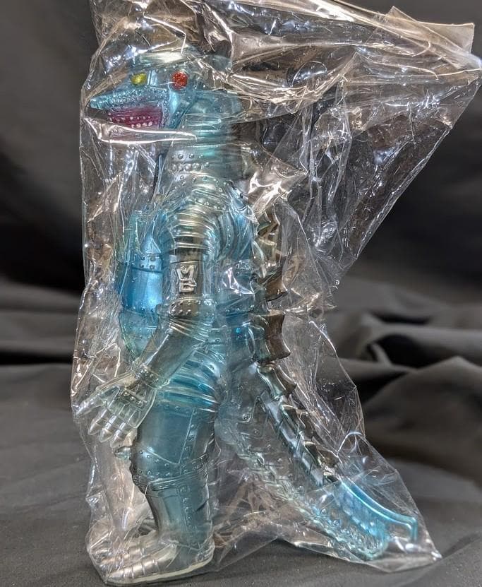 メカゴジラ「ゴジラ対メカゴジラ」（ブルマァク復刻）クリア成型ソフビフィギュア