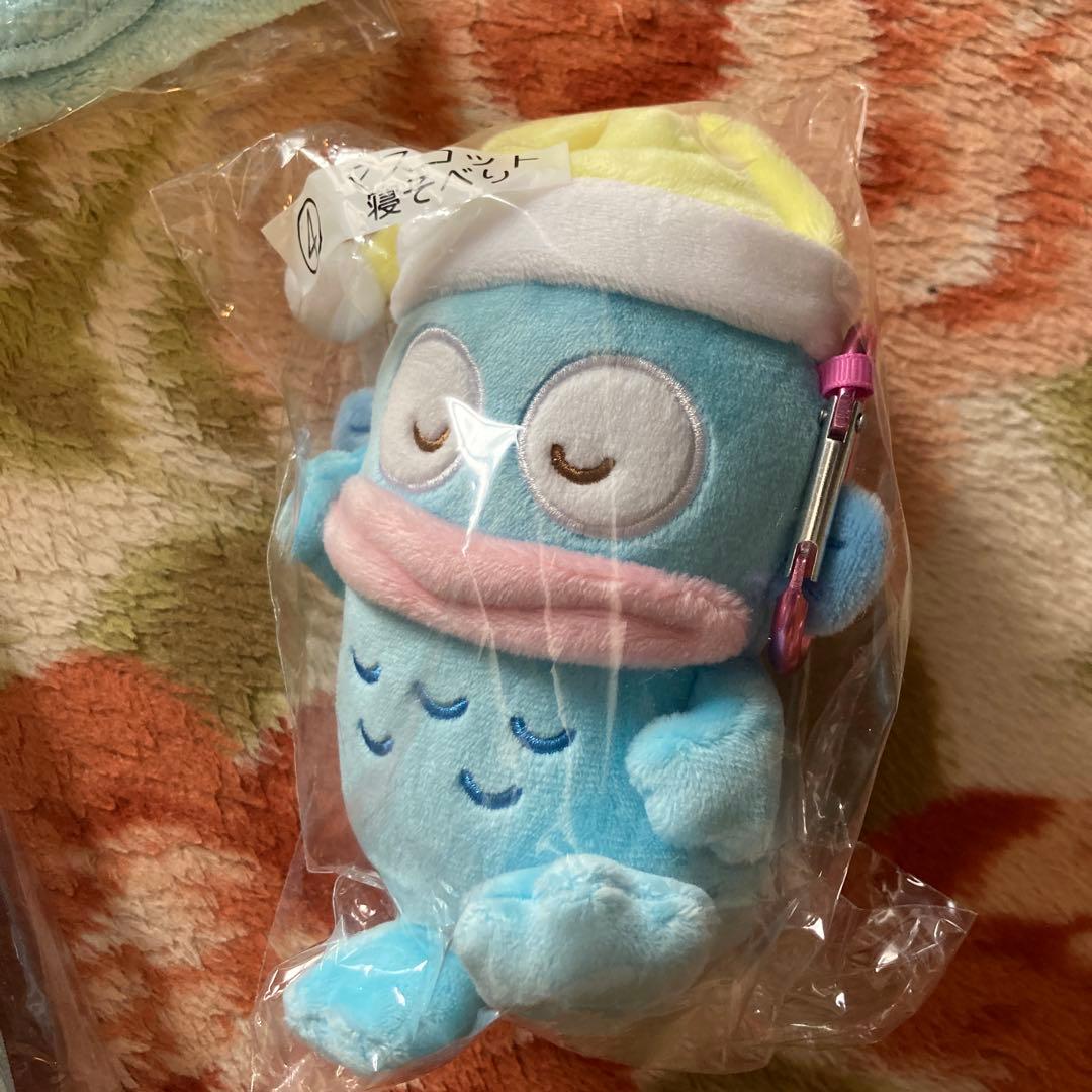 ハンギョドン一番くじ　ラストワン賞、手鏡、フェイスタオル、収納バッグ、寝そべり魚