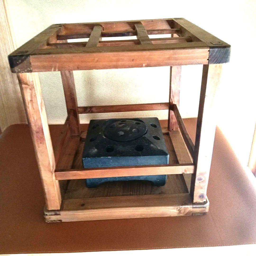 昭和レトロ　木製　置きごたつ　置きこたつ　やぐらこたつ　やぐらごたつ　堀ごたつ