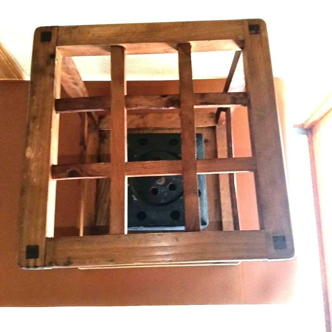 昭和レトロ　木製　置きごたつ　置きこたつ　やぐらこたつ　やぐらごたつ　堀ごたつ