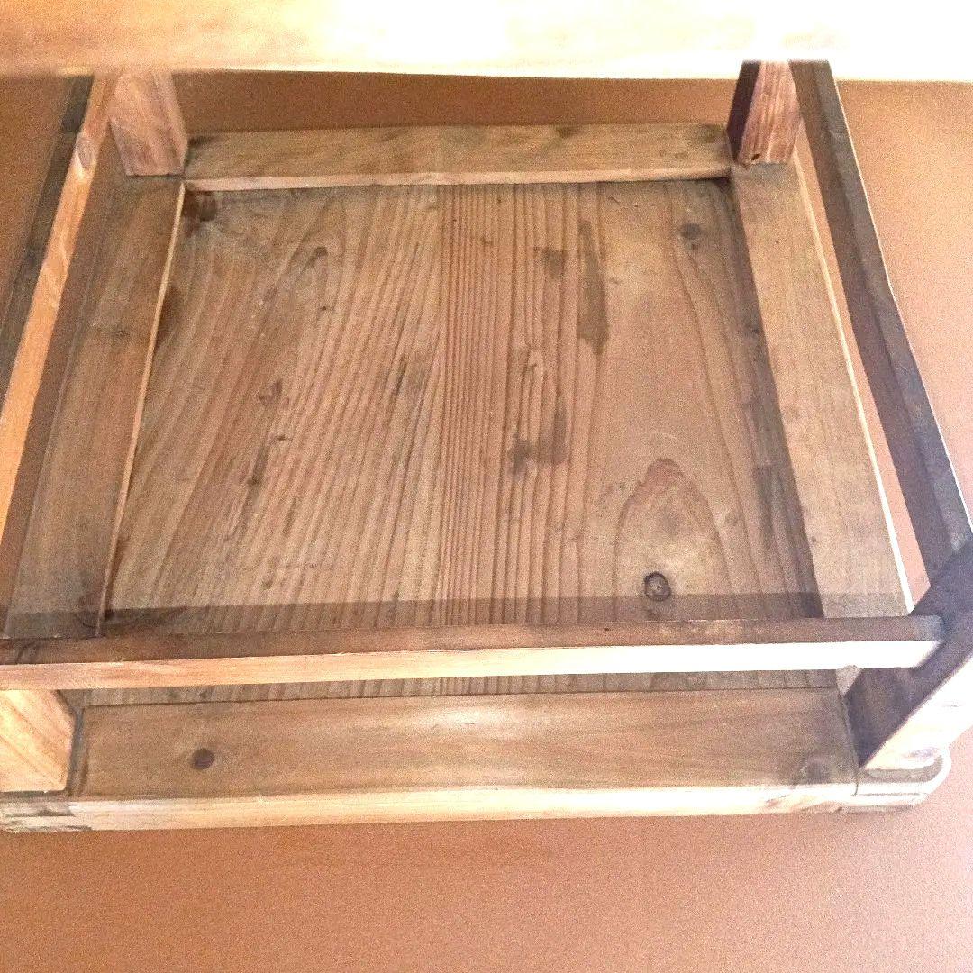 昭和レトロ　木製　置きごたつ　置きこたつ　やぐらこたつ　やぐらごたつ　堀ごたつ