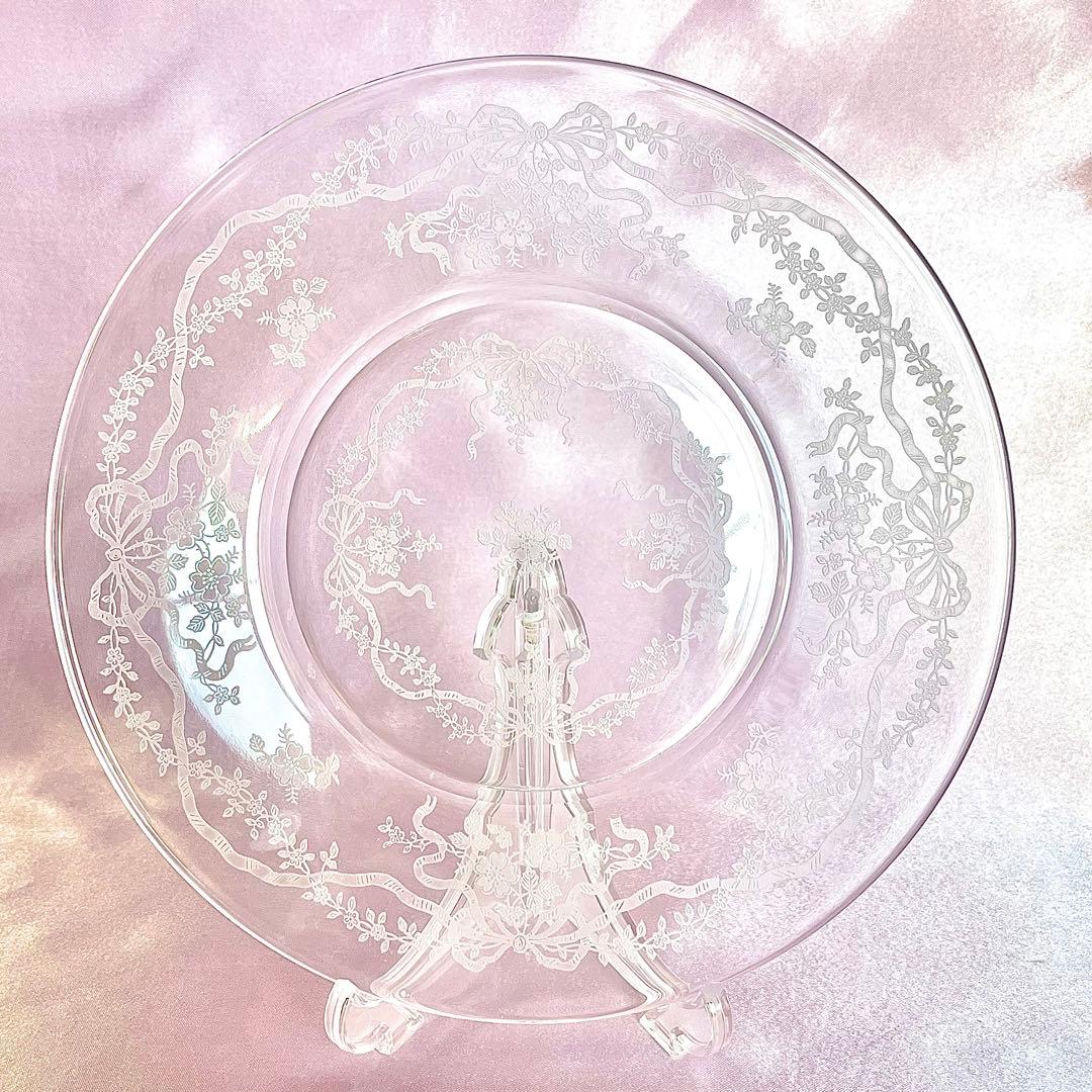 フォストリア ロマンス プレート アンティーク 19.5cm ①