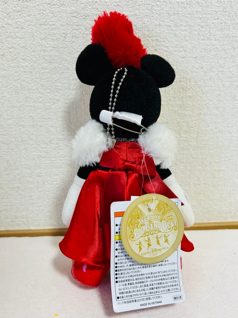 【美品】ビッグバンドビート デイズニー ミッキー ミニー ぬいぐるみバッチ 3点