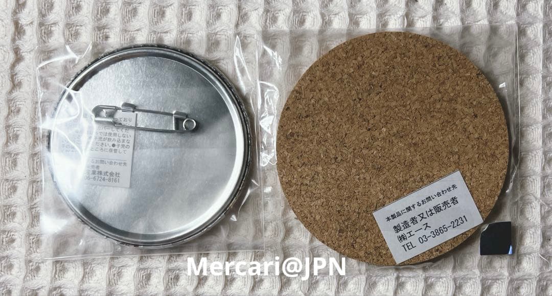 BLEACH ナンジャタウン 市丸ギン 松本乱菊 缶バッジ コルクコースター