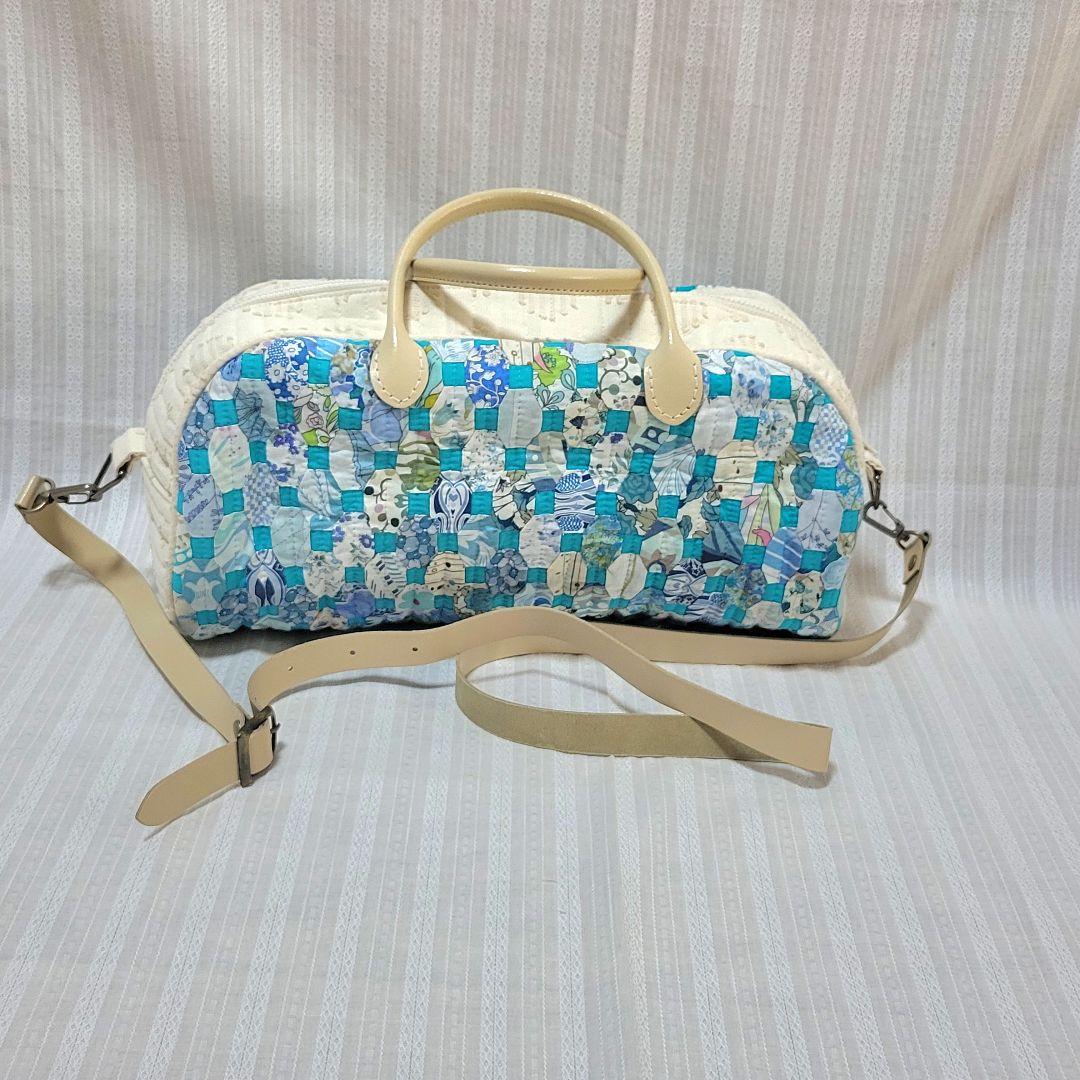 リバティ　パッチワークバック　ミニボストンバック