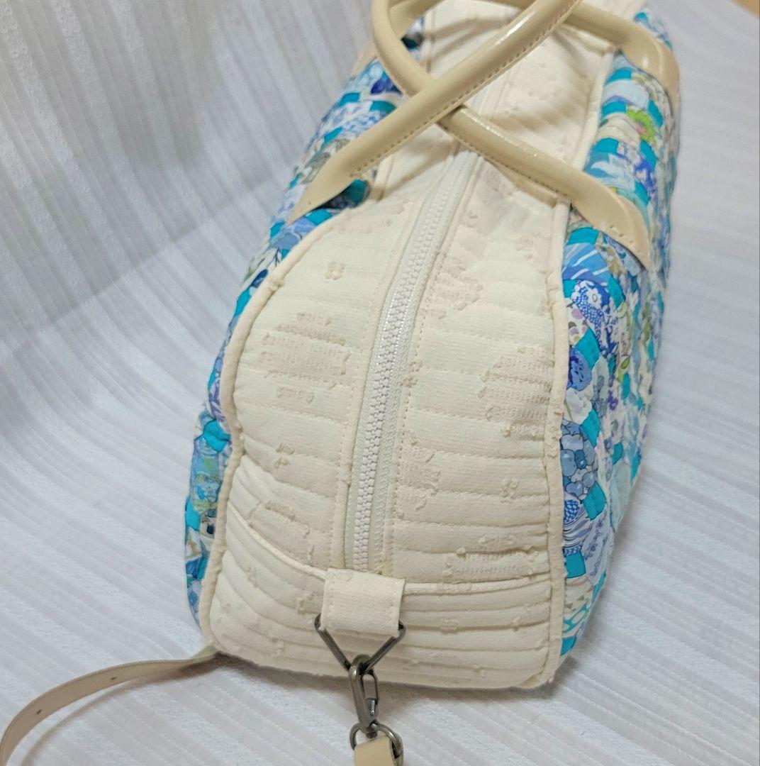 リバティ　パッチワークバック　ミニボストンバック
