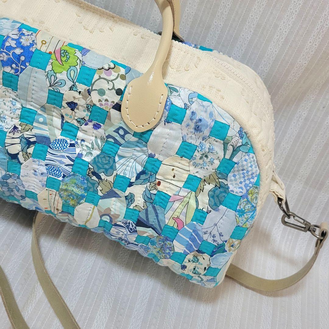 リバティ　パッチワークバック　ミニボストンバック