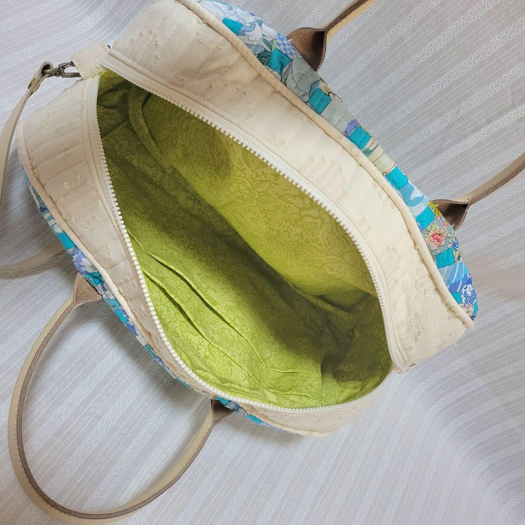 リバティ　パッチワークバック　ミニボストンバック