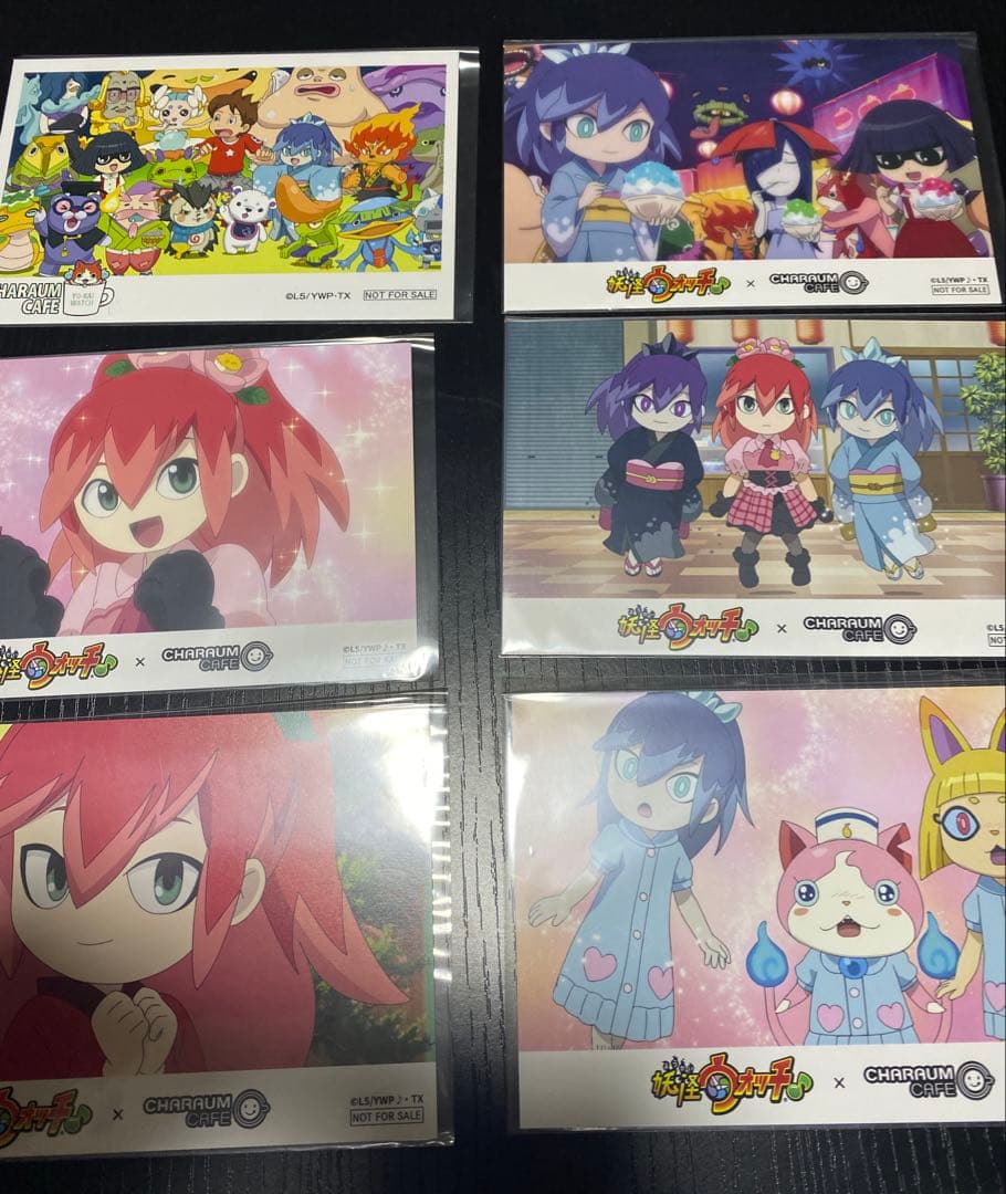 ふぶき姫　椿姫　百鬼姫　キャラウム　ポストカード　セット　妖怪ウォッチ