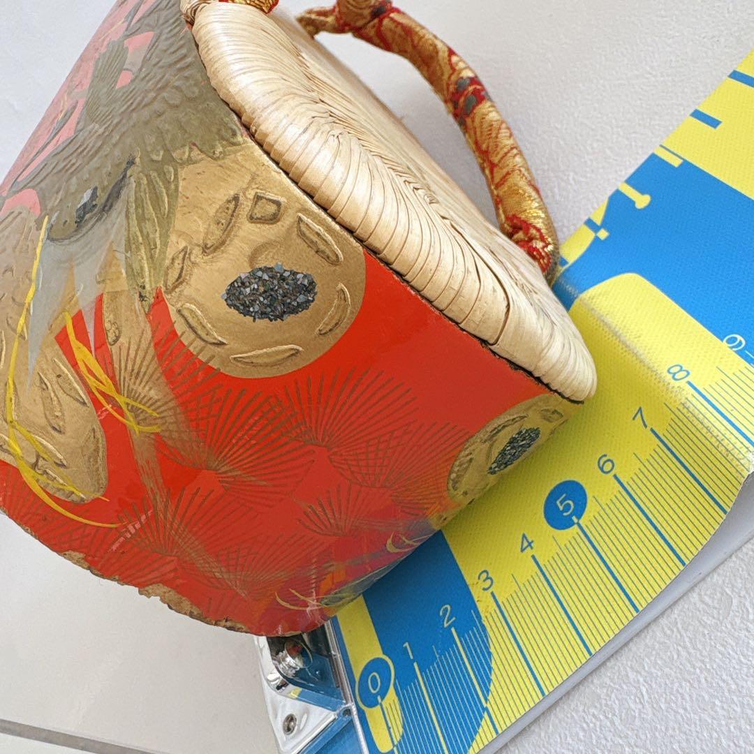 七五三　7歳女の子　ぽっくり　20ｃｍ　鶴松　鼻緒織柄　中古品