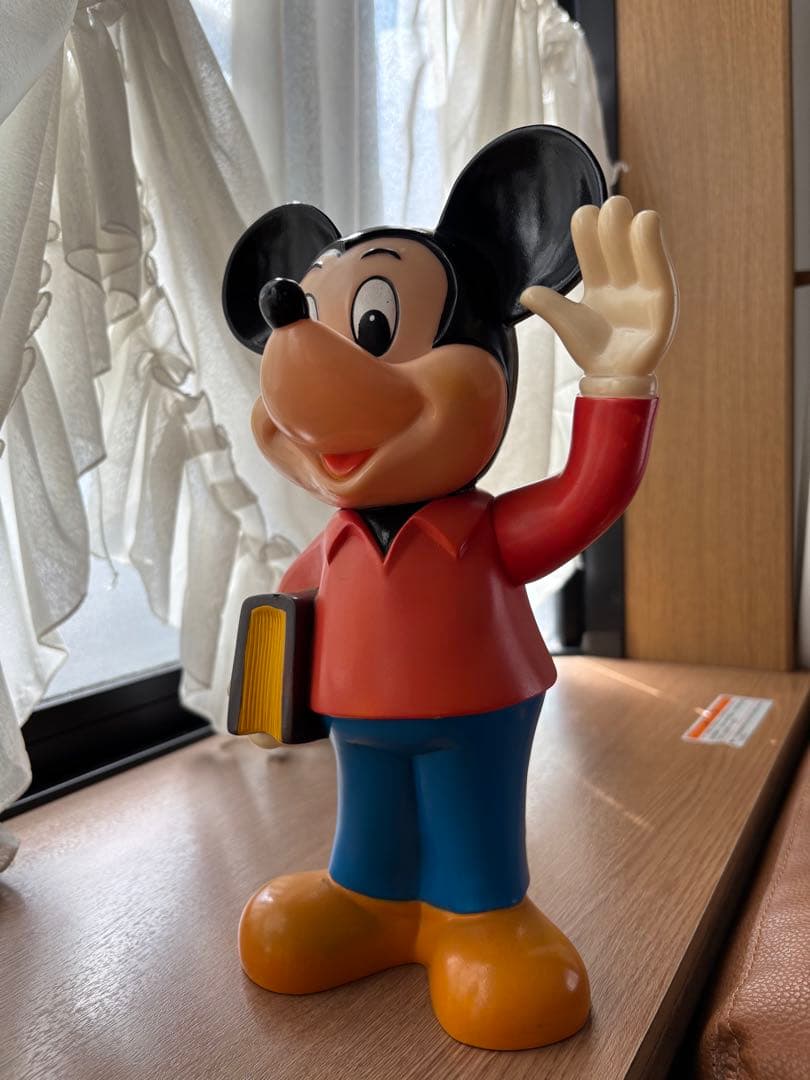 昭和レトロ　当時物　ミッキーマウス　ソフビ貯金箱
