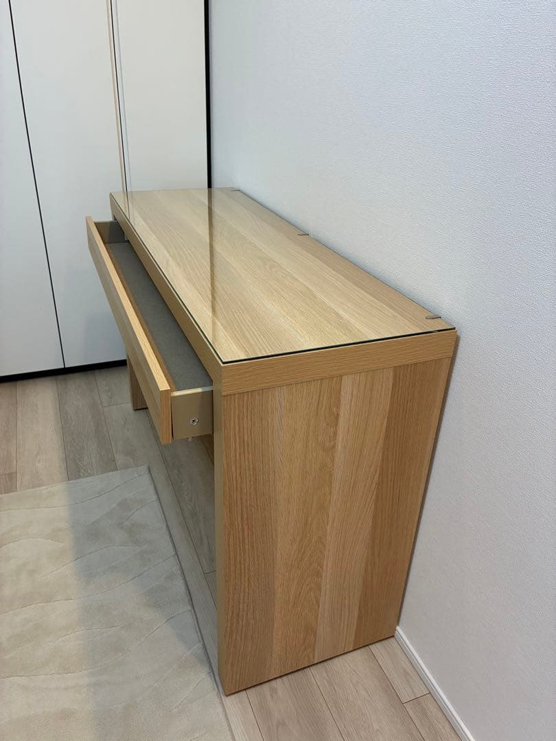 IKEA MALM マルム ドレッサー デスク オーク調 ＊送料 ¥8600込み