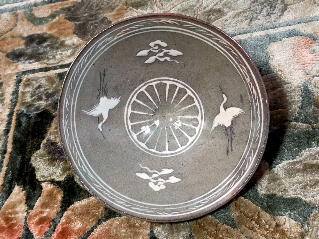 高麗　茶碗　大石　曹在縞　共箱付き　骨董　古玩