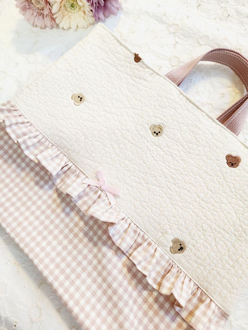 ヌビ　イブル　レッスンバック　くま　テディベア　女の子　入園入学