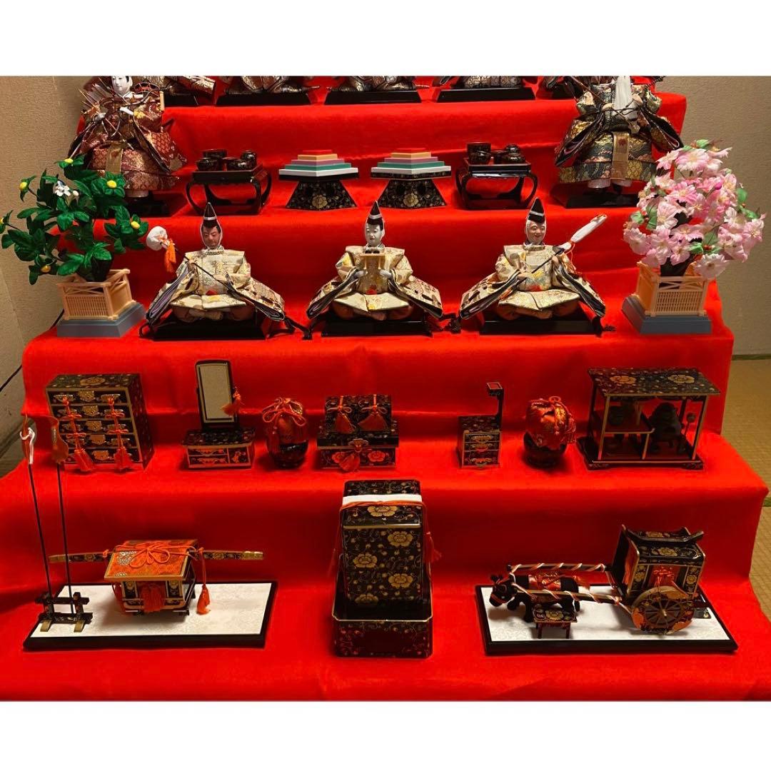 雛人形七段飾り (15年程前に東玉にて購入)