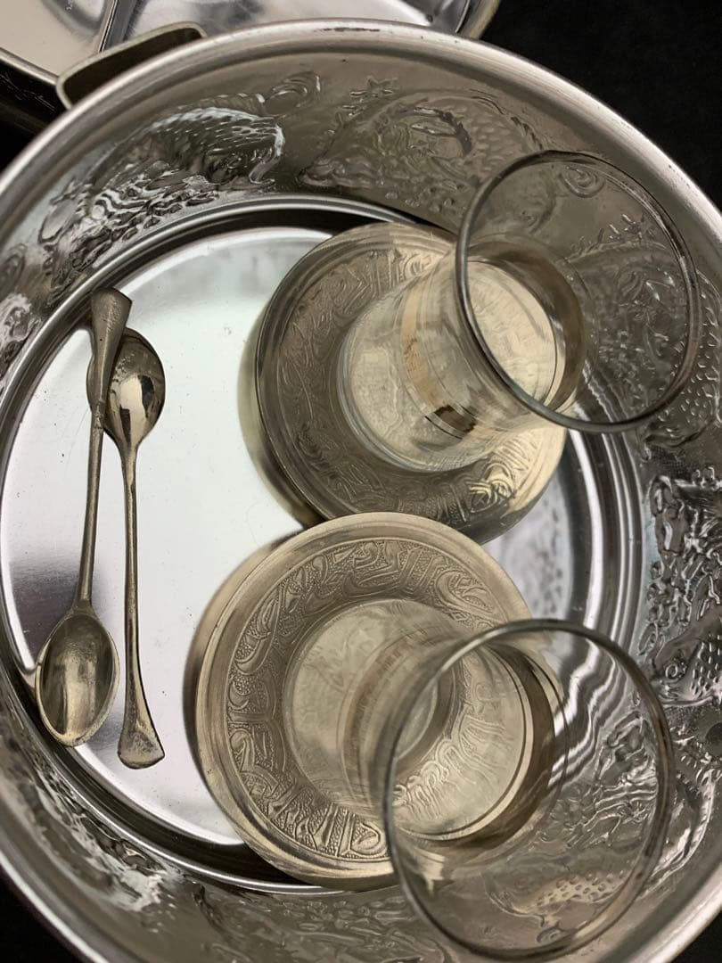 アルミ製5段弁当箱　グラスティースプーン2客付　CHIN FONG