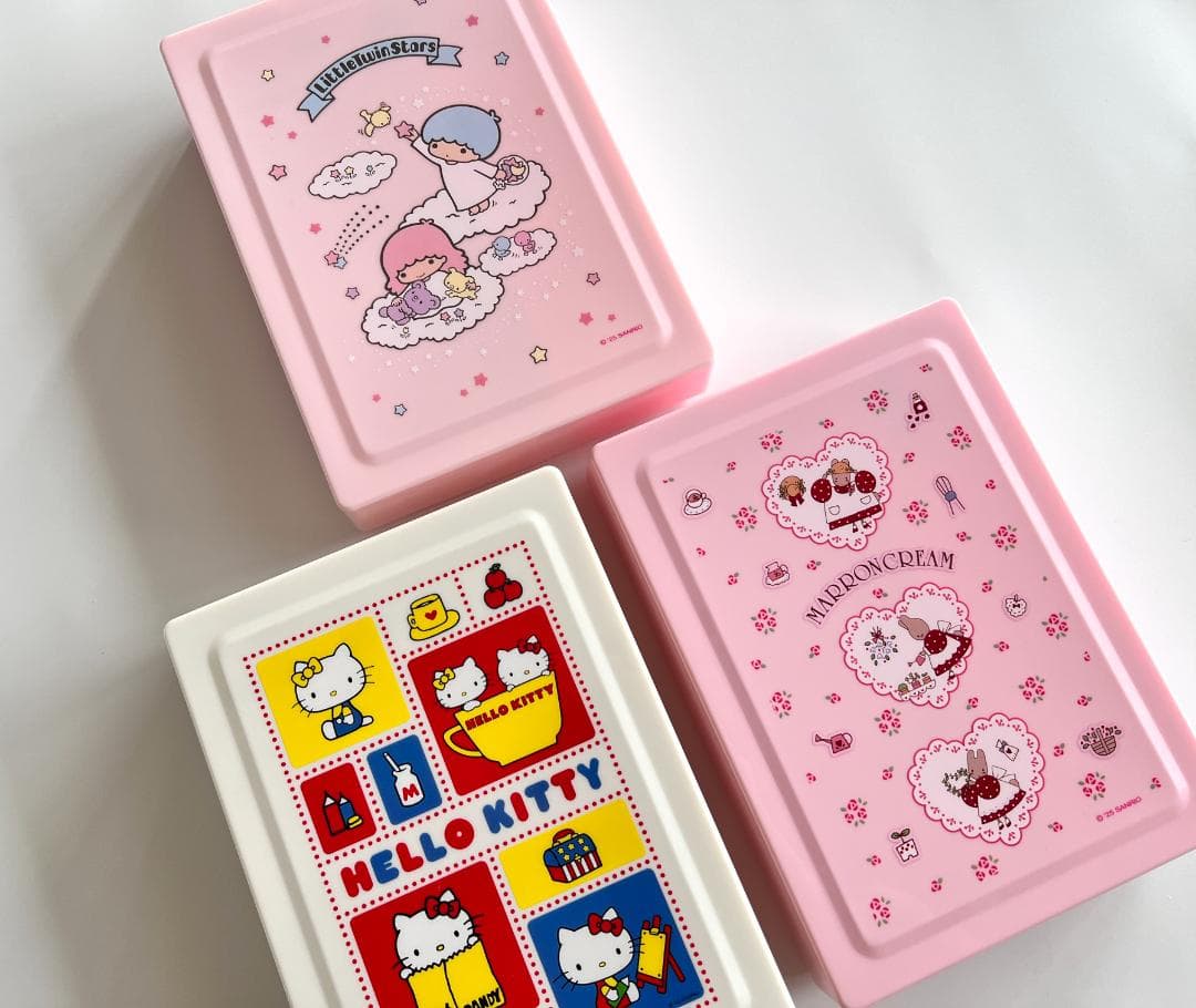 【いつまでもサンリオ】身の回り雑貨 ふた付きトレイ お道具箱 キキララ キティ