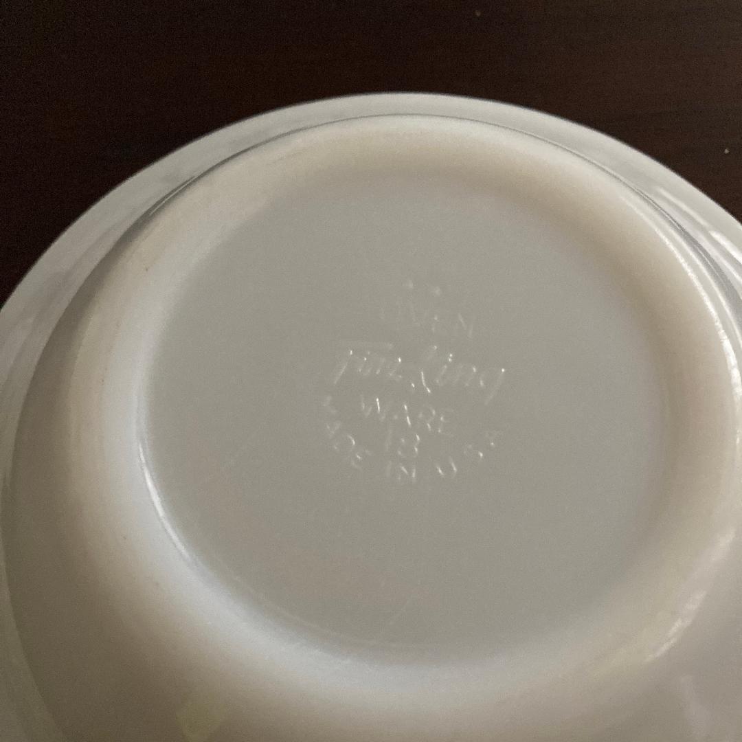 ファイヤーキング フランジリムボウル ホワイト 1個 50's RW レア形状S