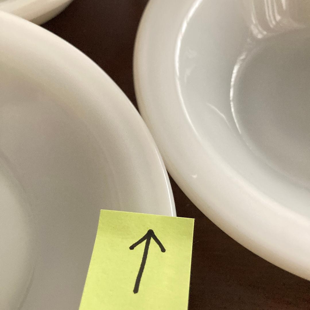 ファイヤーキング フランジリムボウル ホワイト 1個 50's RW レア形状S