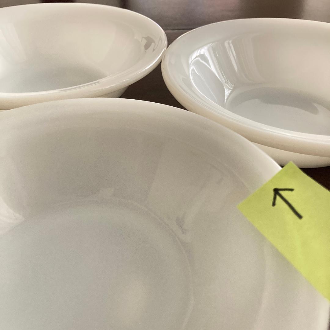 ファイヤーキング フランジリムボウル ホワイト 1個 50's RW レア形状S