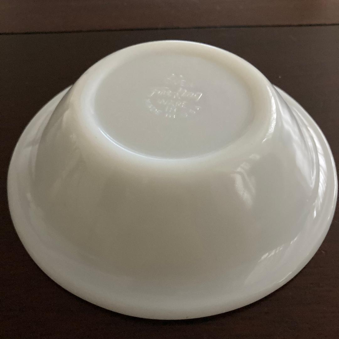 ファイヤーキング フランジリムボウル ホワイト 1個 50's RW レア形状S