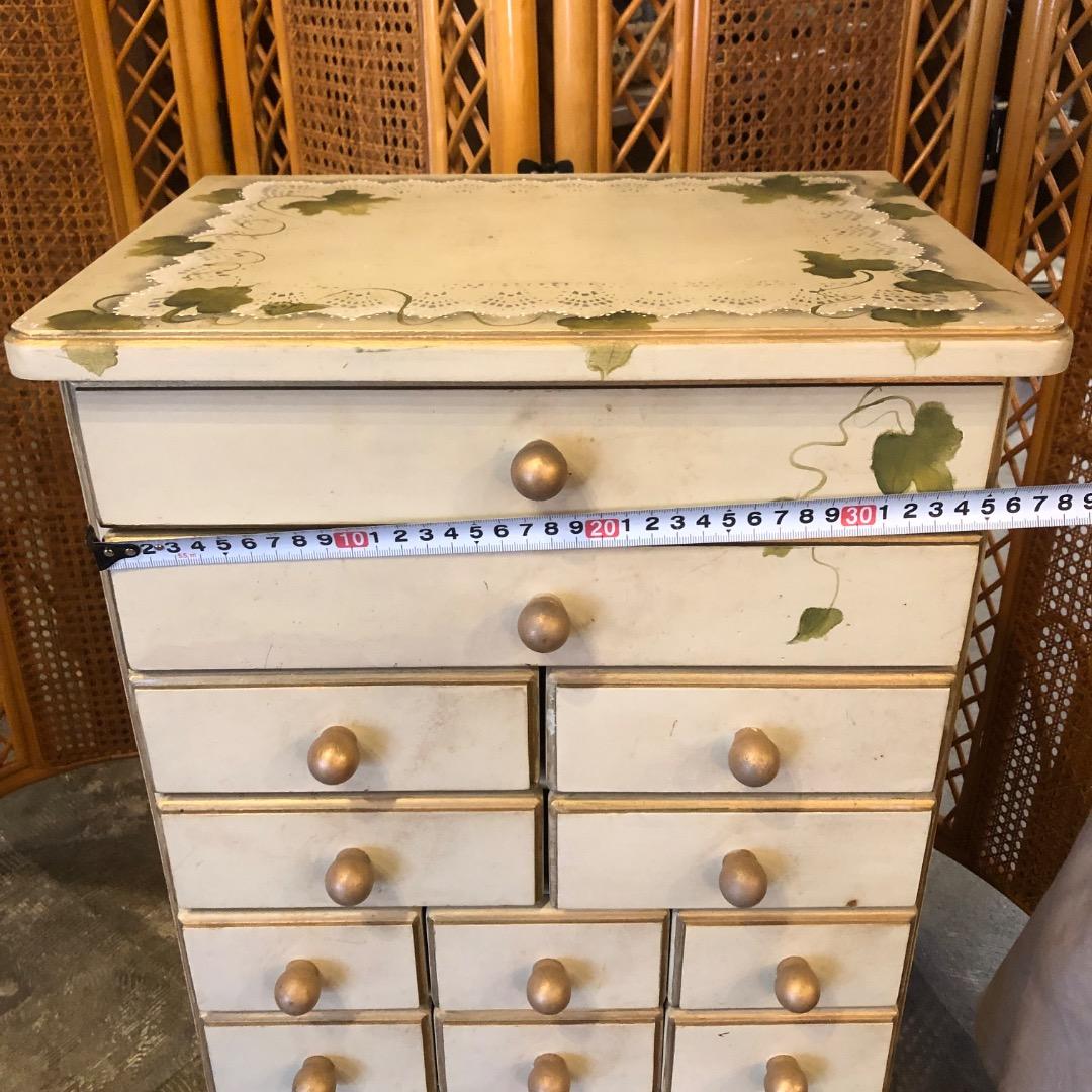 木製引出し　チェスト　小物収納　木製家具　キャビネット　薬棚　昭和レトロ　箪笥