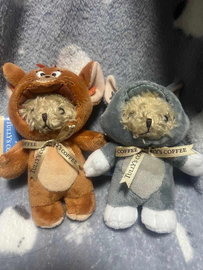 タリーズコーヒー ベアフル トムとジェリー 2体セット　マスコット