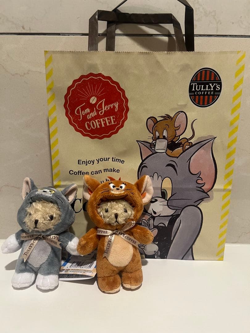 タリーズコーヒー ベアフル トムとジェリー 2体セット　マスコット