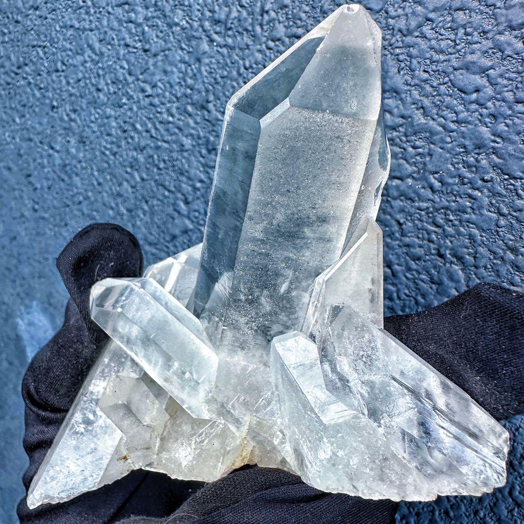 希少高透明度❗️マニカラン産レインボー☆ヒマラヤ水晶クラスター強いパワーA1410