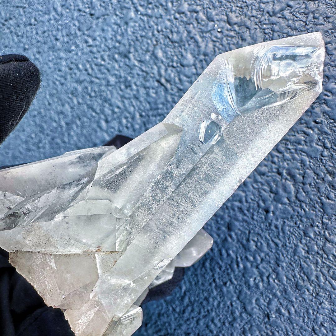 希少高透明度❗️マニカラン産レインボー☆ヒマラヤ水晶クラスター強いパワーA1410