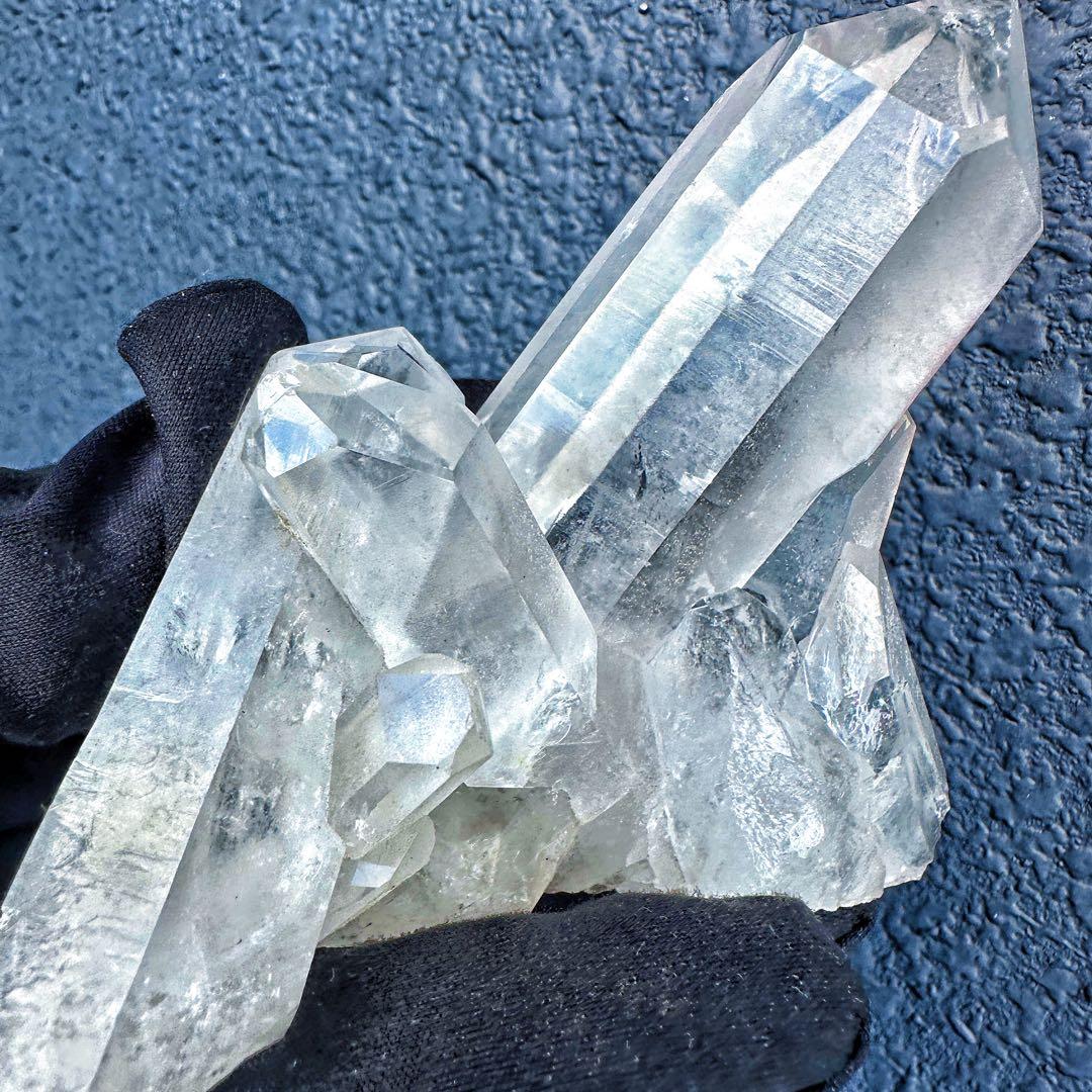 希少高透明度❗️マニカラン産レインボー☆ヒマラヤ水晶クラスター強いパワーA1410