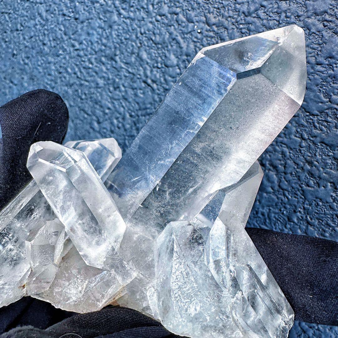 希少高透明度❗️マニカラン産レインボー☆ヒマラヤ水晶クラスター強いパワーA1410