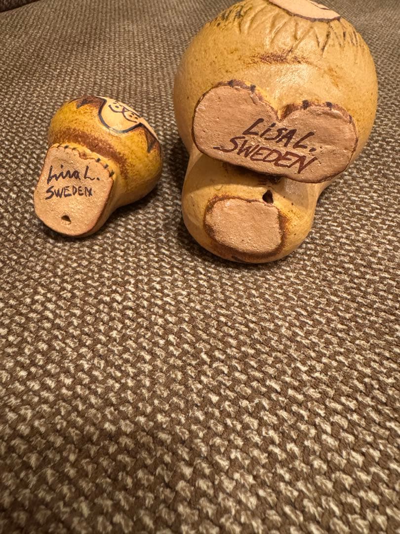 リサラーソン　ライオン　置物　ミニ、ミディアム