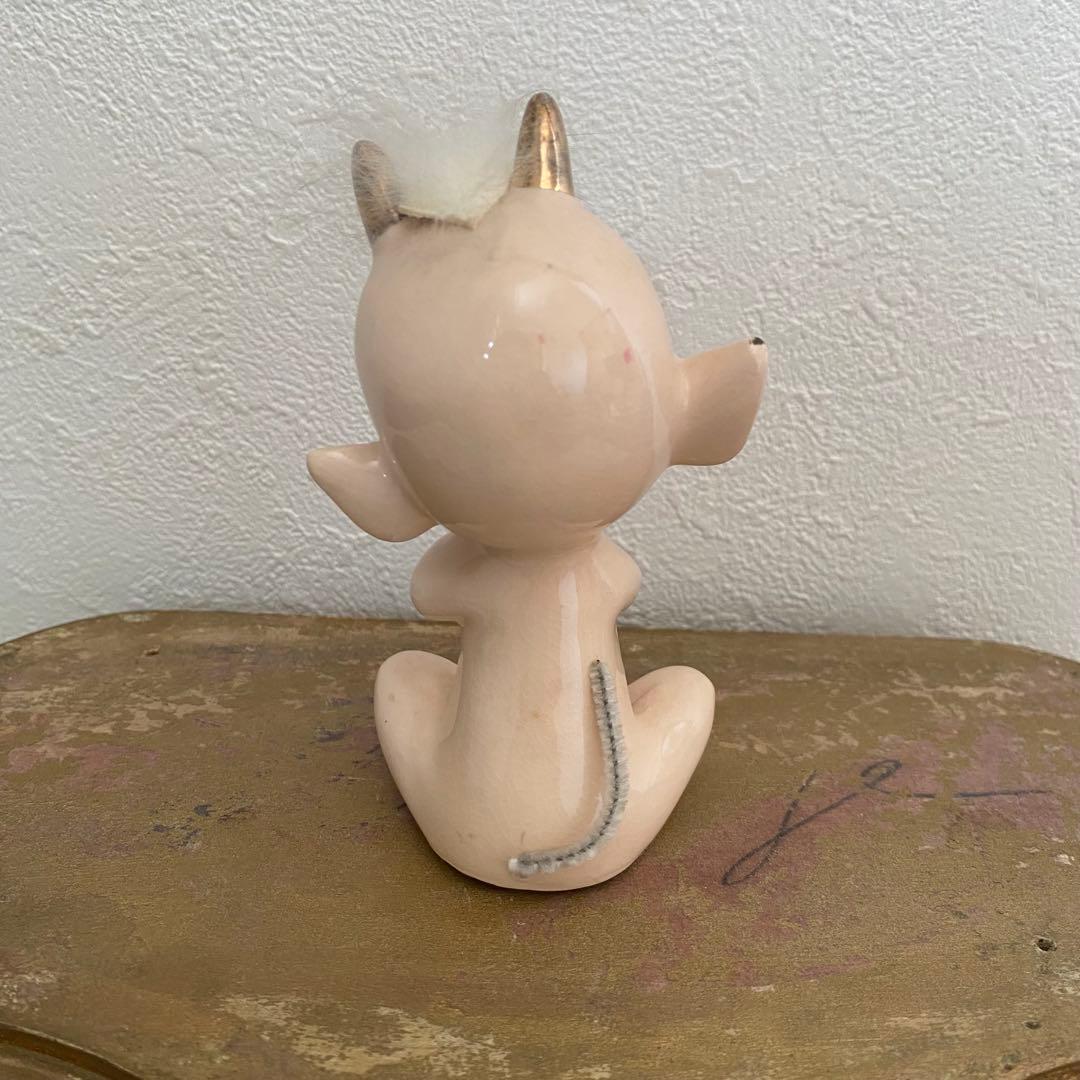 アメリカ　50s ミッドセンチュリー デビル　悪魔　キューピー　内藤ルネ　陶器