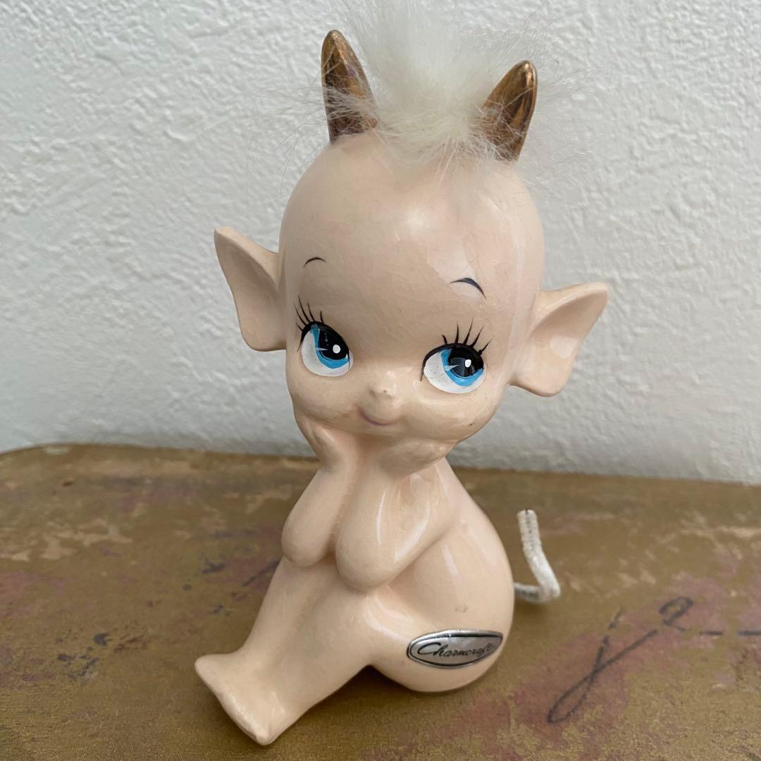 アメリカ　50s ミッドセンチュリー デビル　悪魔　キューピー　内藤ルネ　陶器