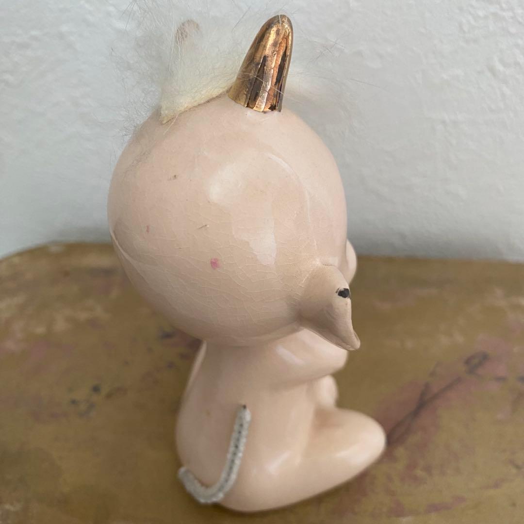 アメリカ　50s ミッドセンチュリー デビル　悪魔　キューピー　内藤ルネ　陶器