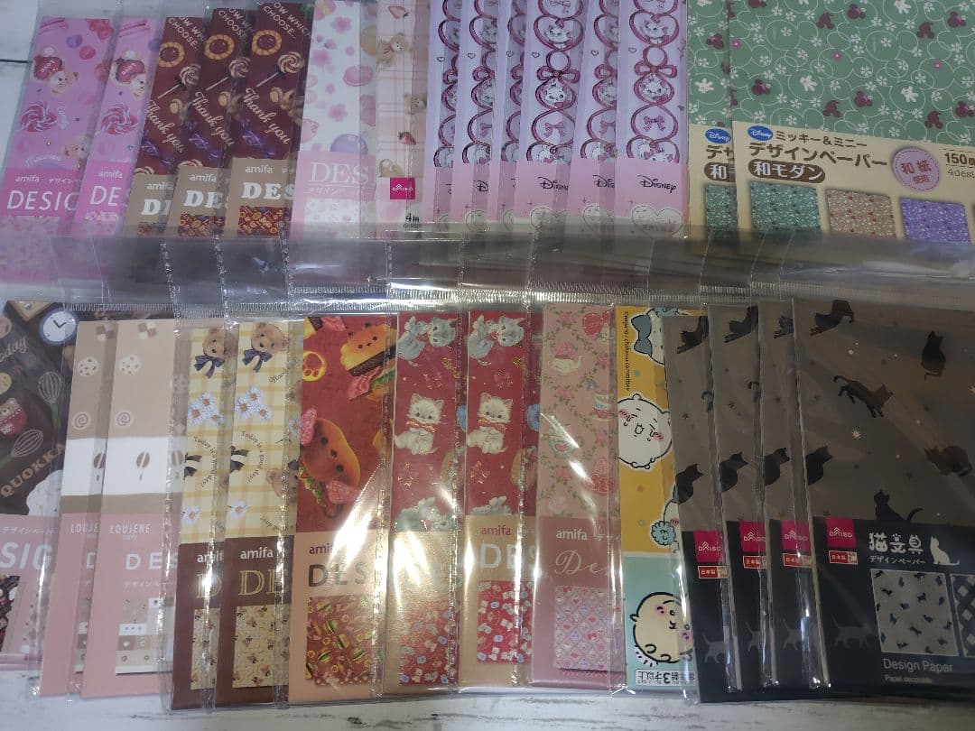 折り紙サイズデザインペーパー 100袋以上