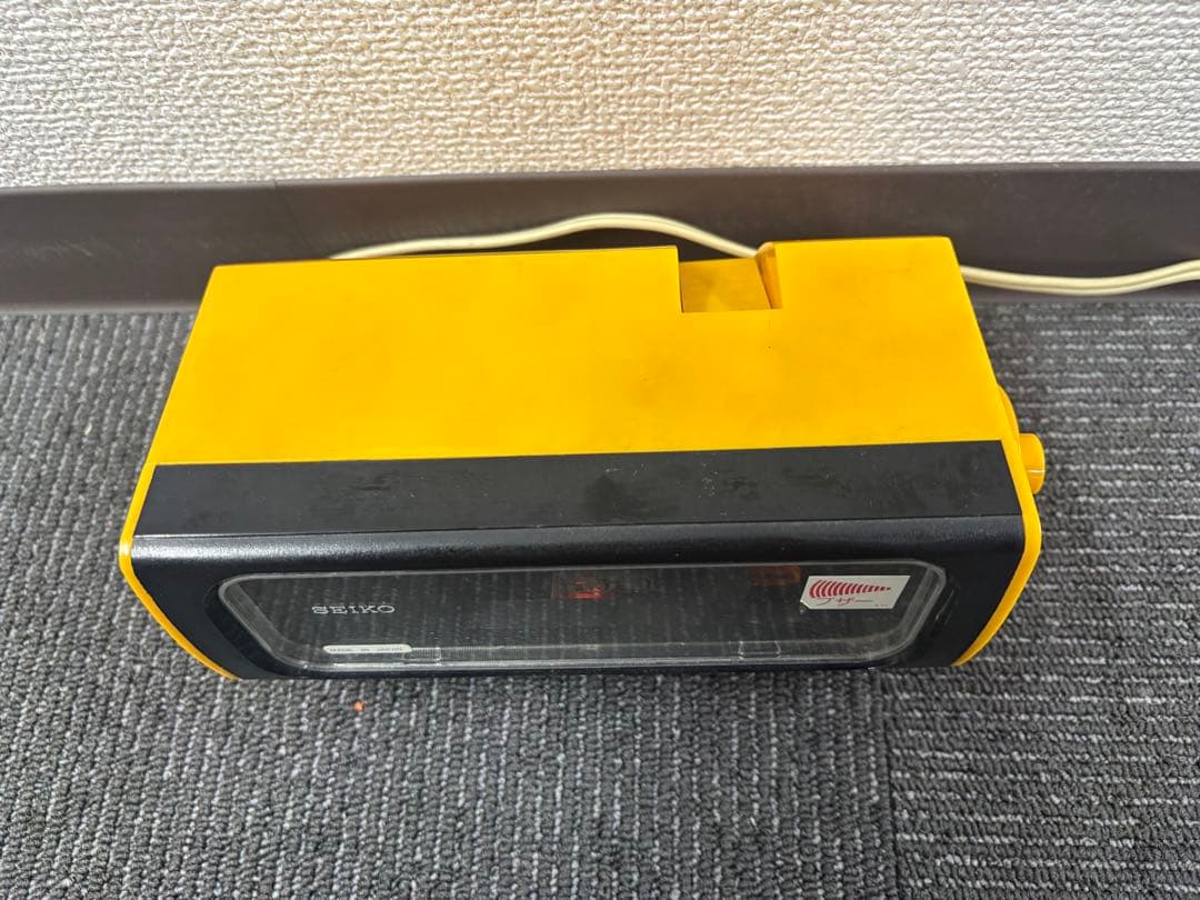 昭和レトロセイコーパタパタ時計 スペースエイジ　ミッドセンチュリー 通電確認済み