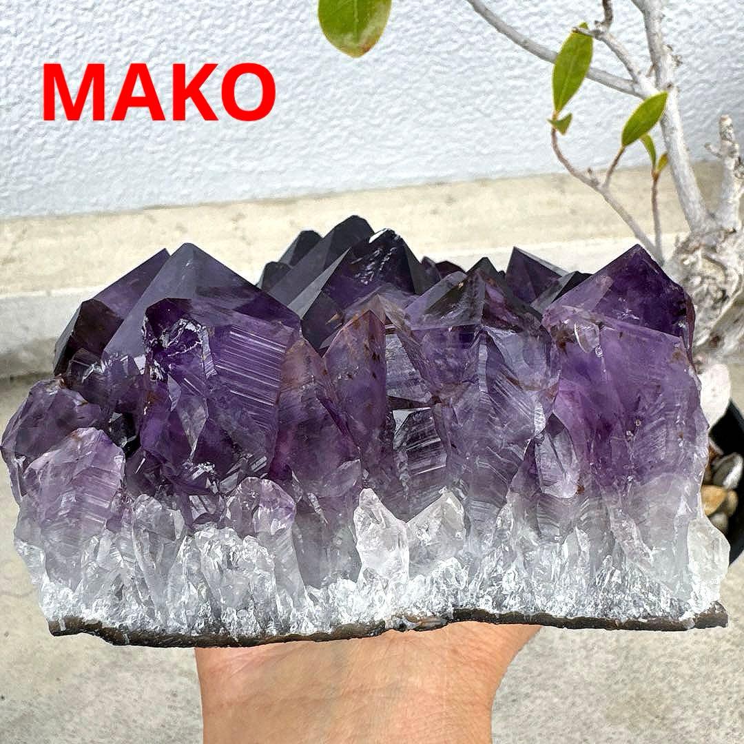 M1642☆アメジストクラスター2.0Kg☆天然石　原石☆N50202-D