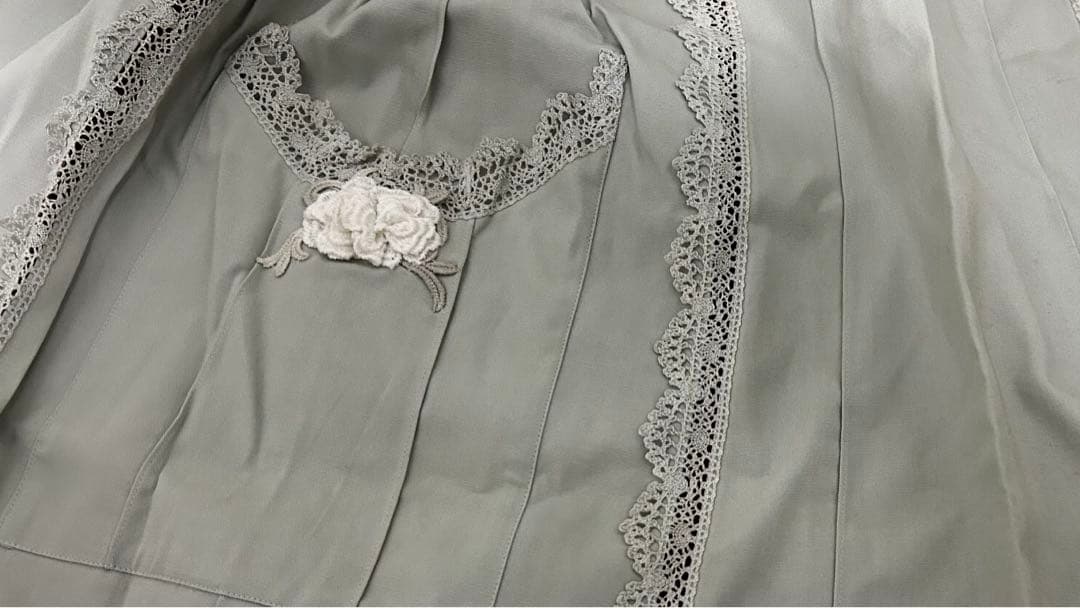 【新品未使用　タグ付き】　ヒスクローネ　hischrone エプロン 黄緑