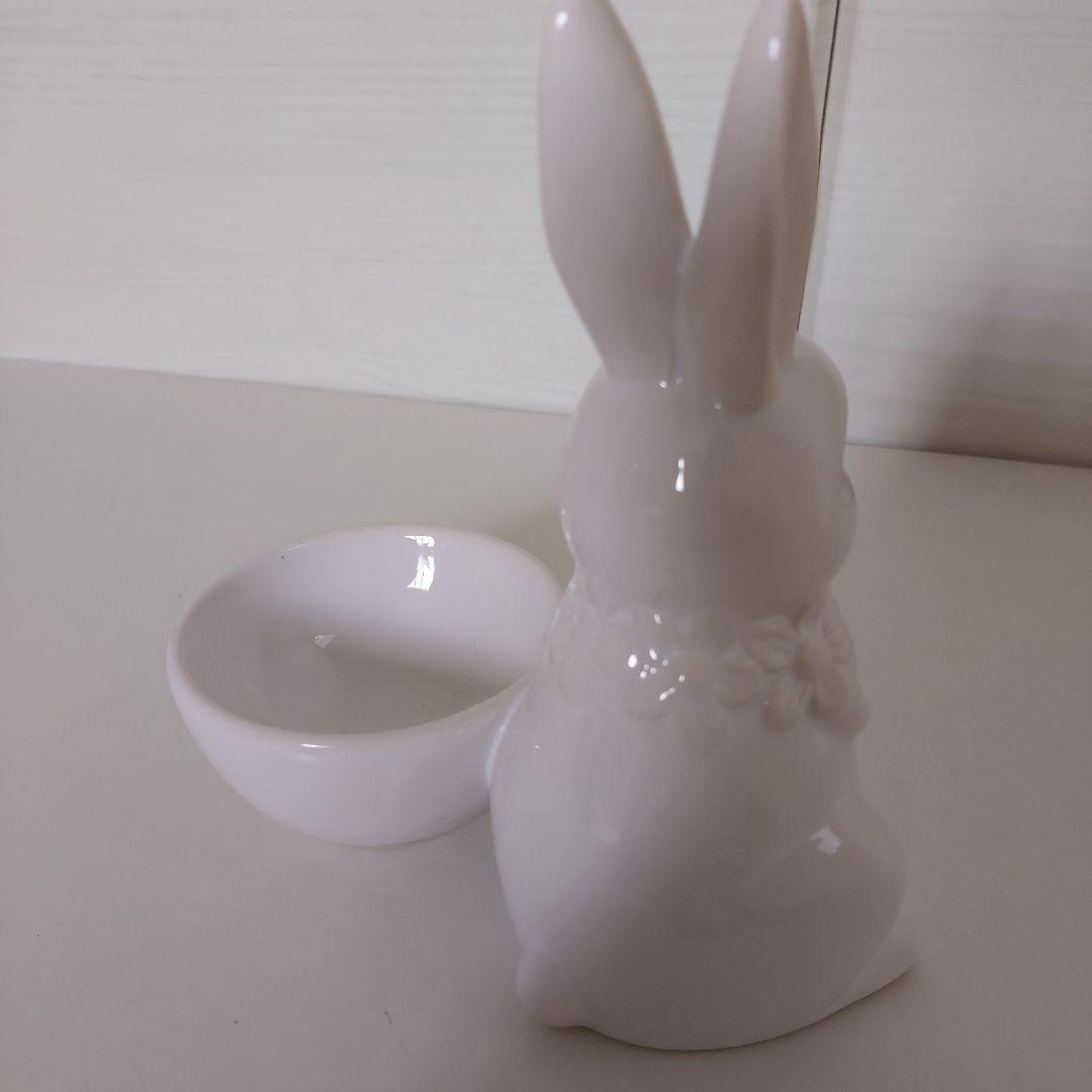 ④うさぎ陶器花器