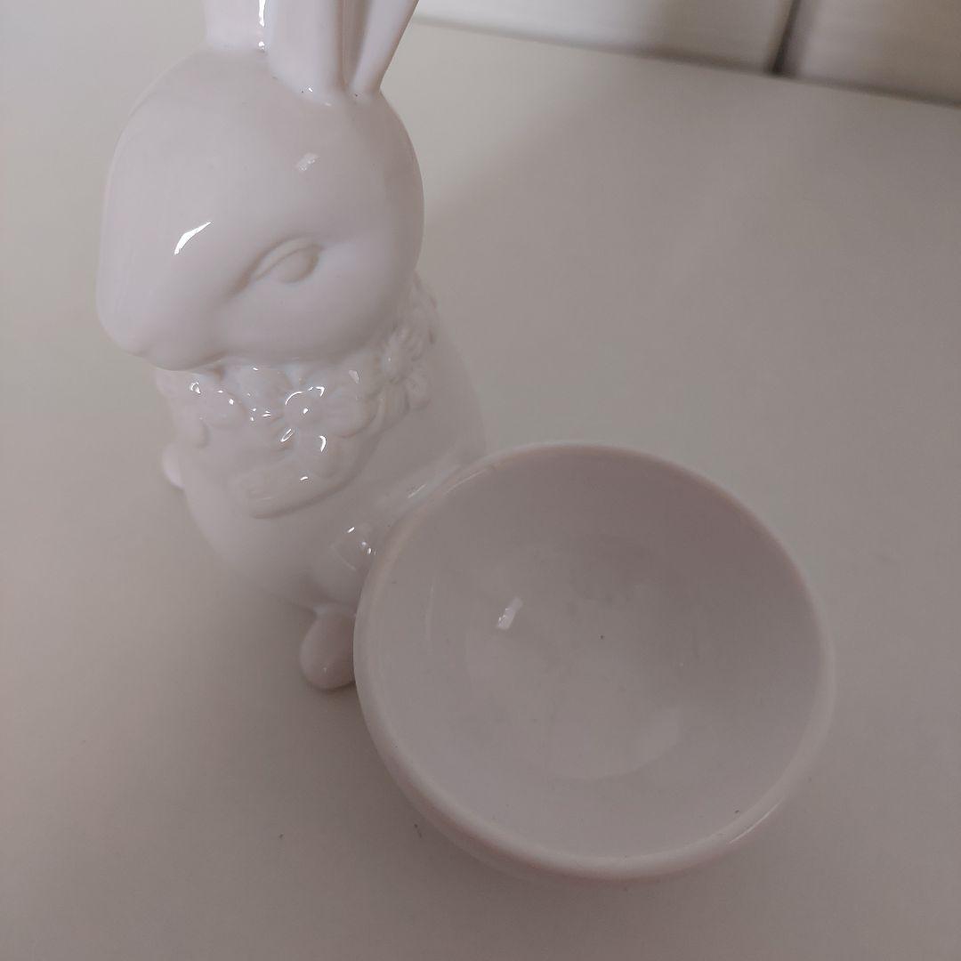 ④うさぎ陶器花器
