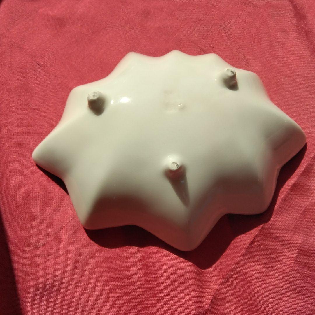 レトロ 手描き 葉っぱ型緑/茶/金の3色陶器皿10個セット