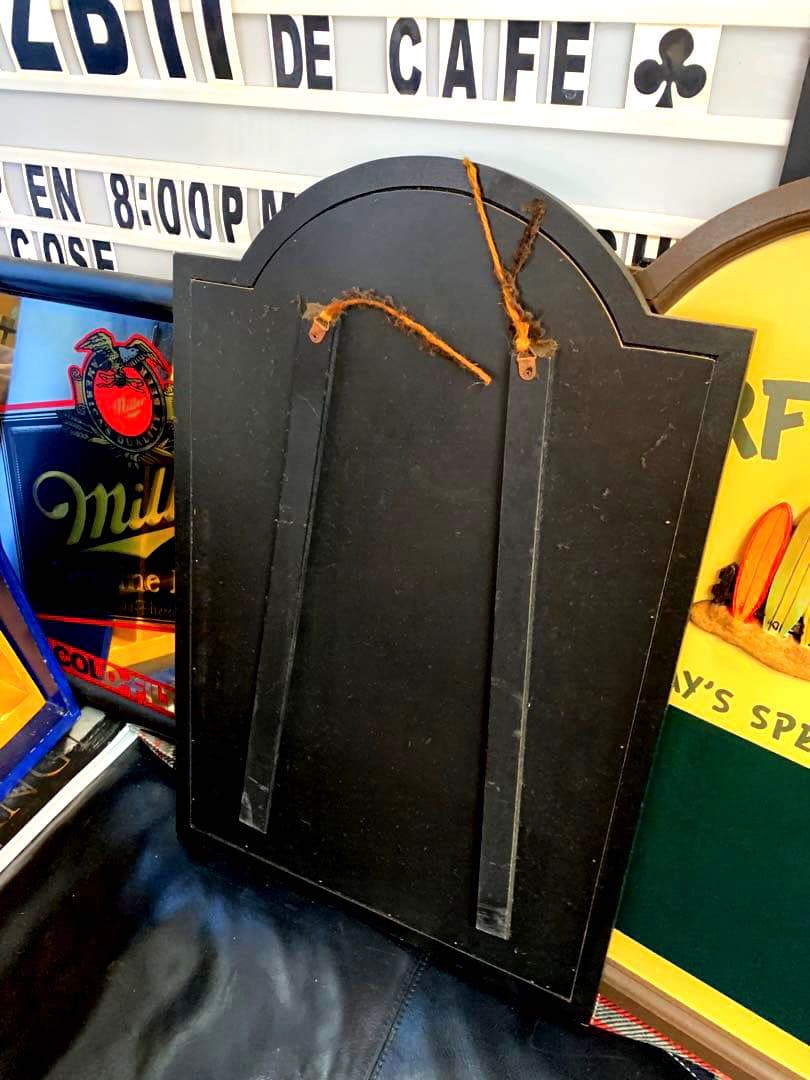 ヴィンテージ木製サインチョークボード