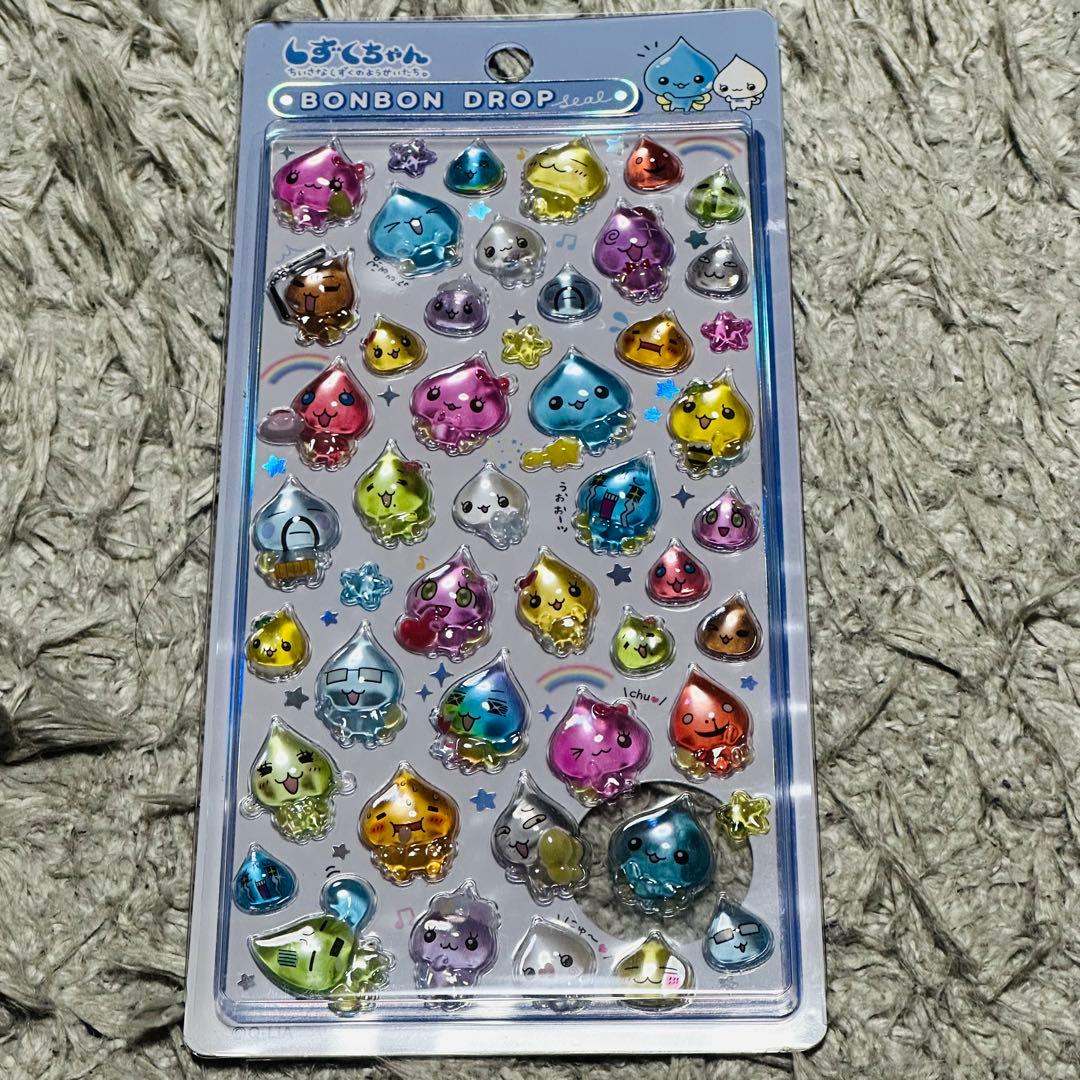 正規品ボンボンドロップシールしずくちゃん4種セット