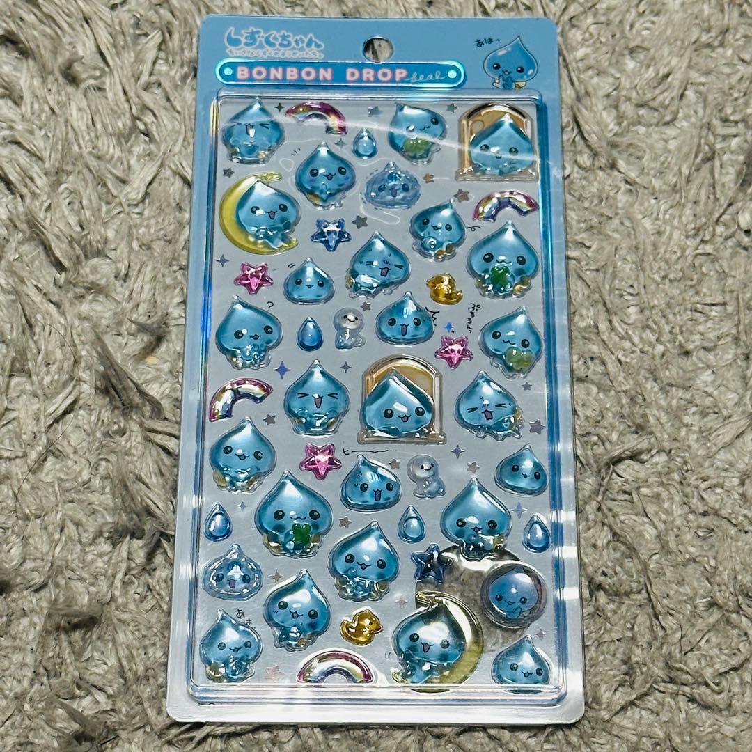 正規品ボンボンドロップシールしずくちゃん4種セット