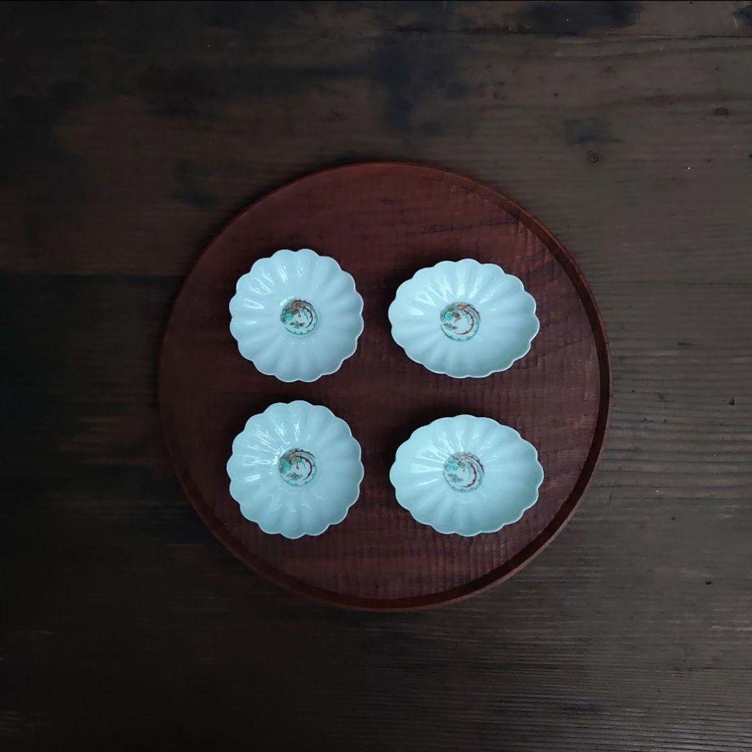 【ご成約】三田青磁 陽刻 花蝶文 八角小皿 と 骨董の器 おまとめ