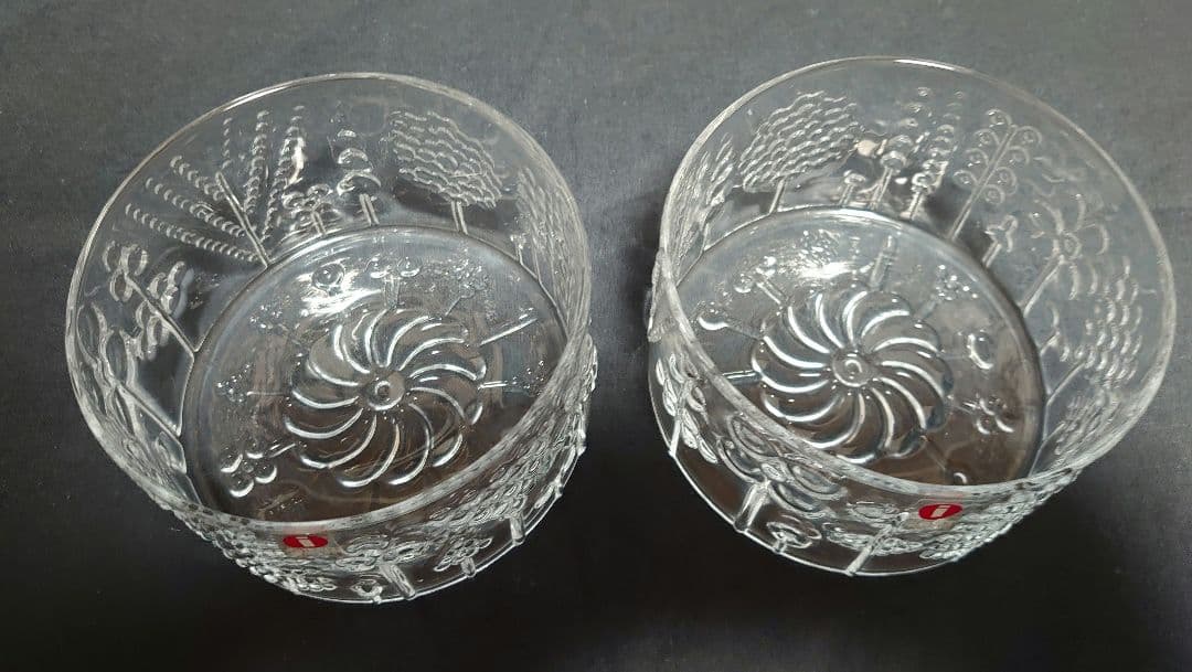 未使用 ビンテージ イッタラ フローラ 100 mm ボウル 旧ロゴ 旧シール